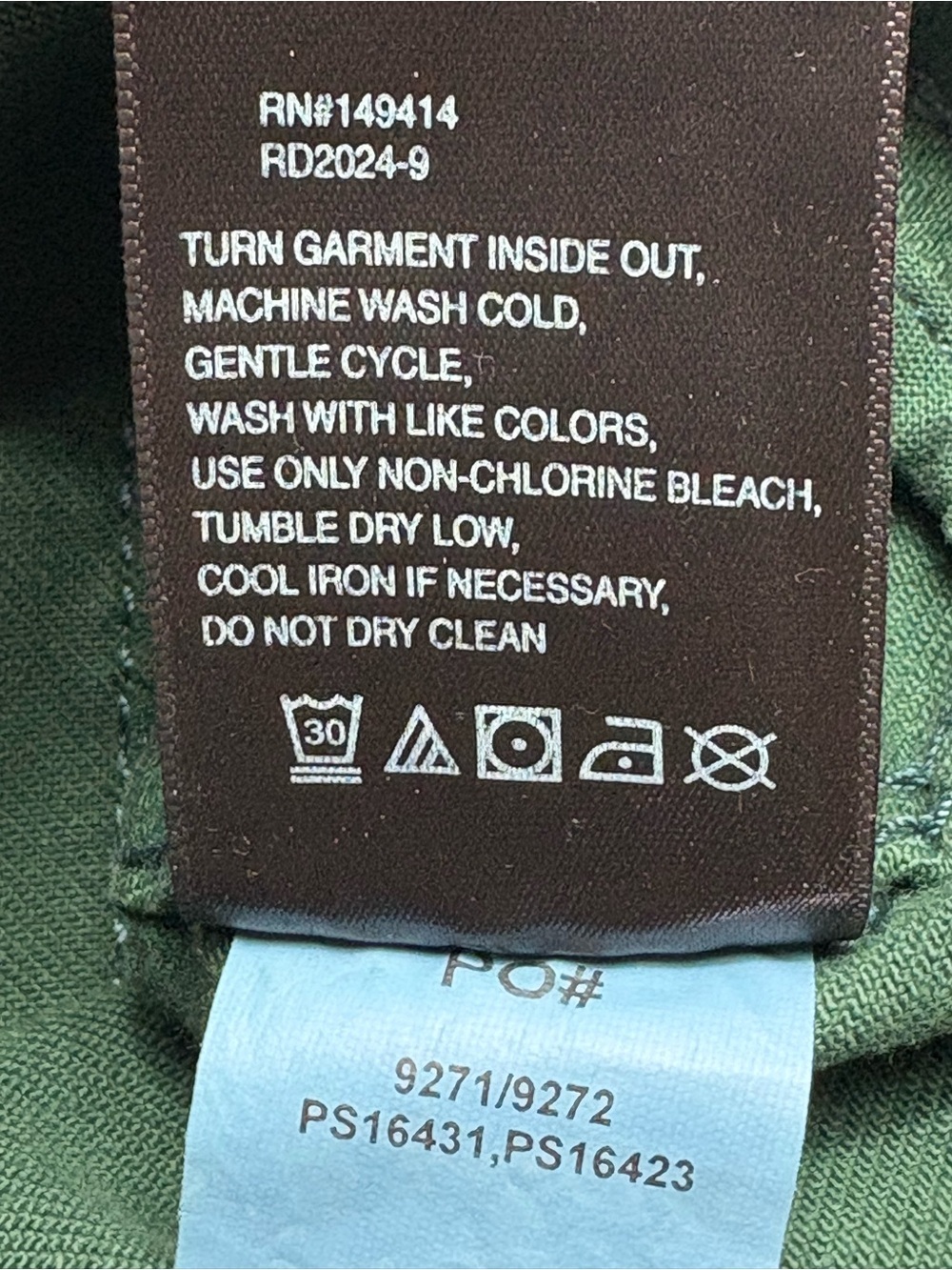NWT Johnny Was x Sasson Sancere Straight Leg Jean Dark Sea Green Size 28 - Picture 13 of 16